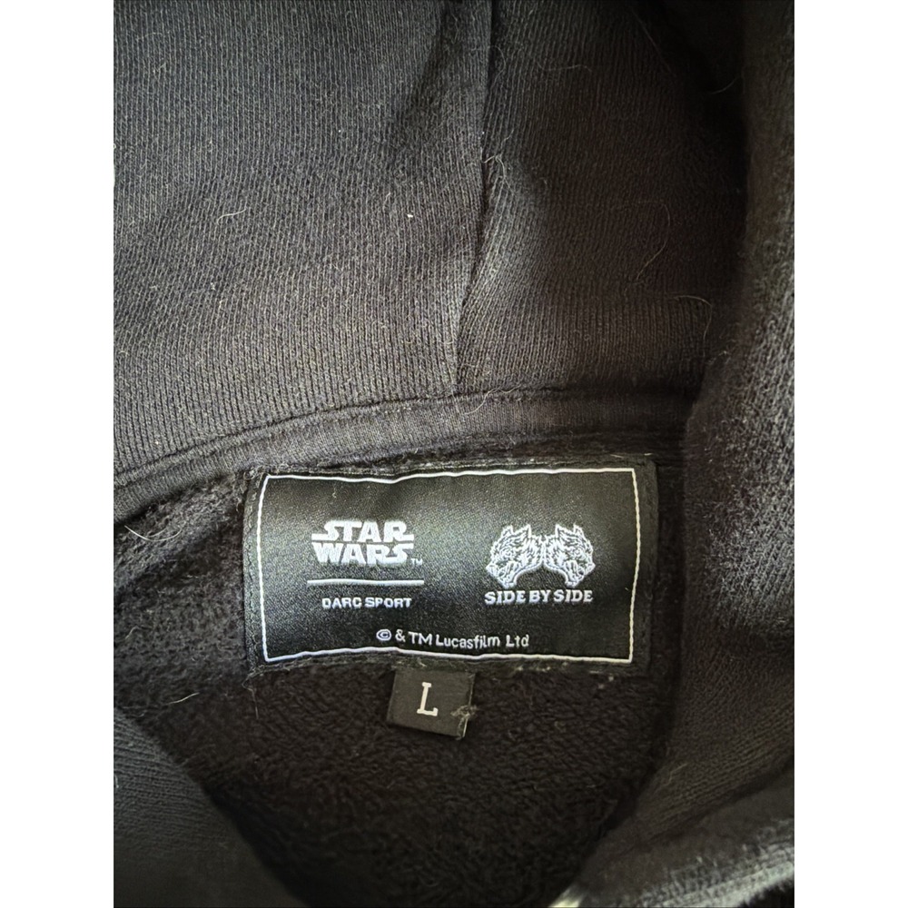 Darc Sport x STAR WARS Side by Side Anakin Dark Side Hoodie Black Mens L - Picture 3 of 5